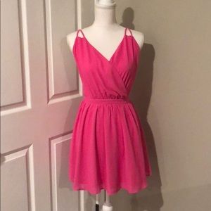 Forever 21 Small Pink Above Knee Open Back Dress